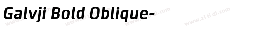Galvji Bold Oblique字体转换